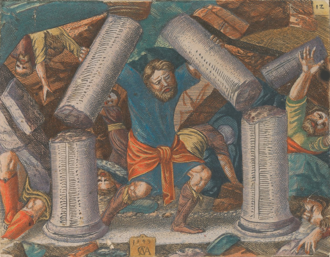Historien om Samson, 1549. af Cornelis Massys