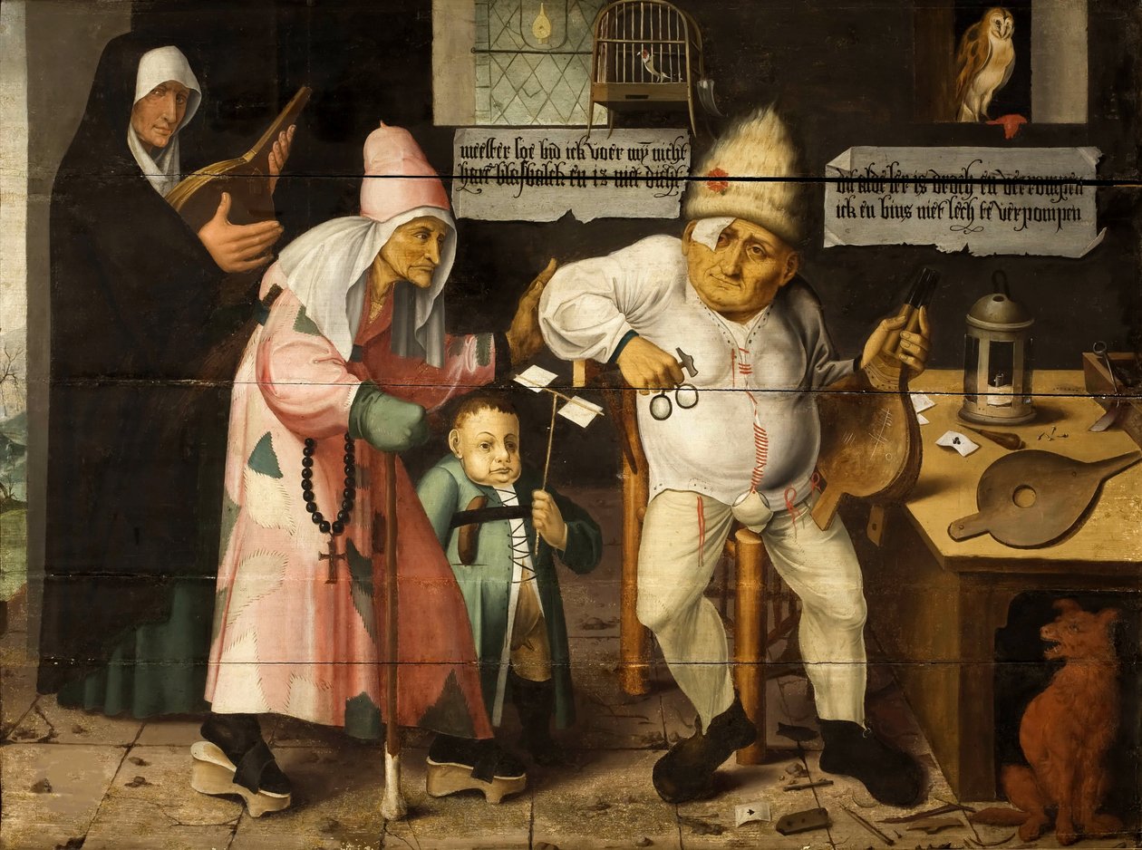 Bælgeneder Efter Hieronymus Bosch, ca. 1550. af Cornelis Massys