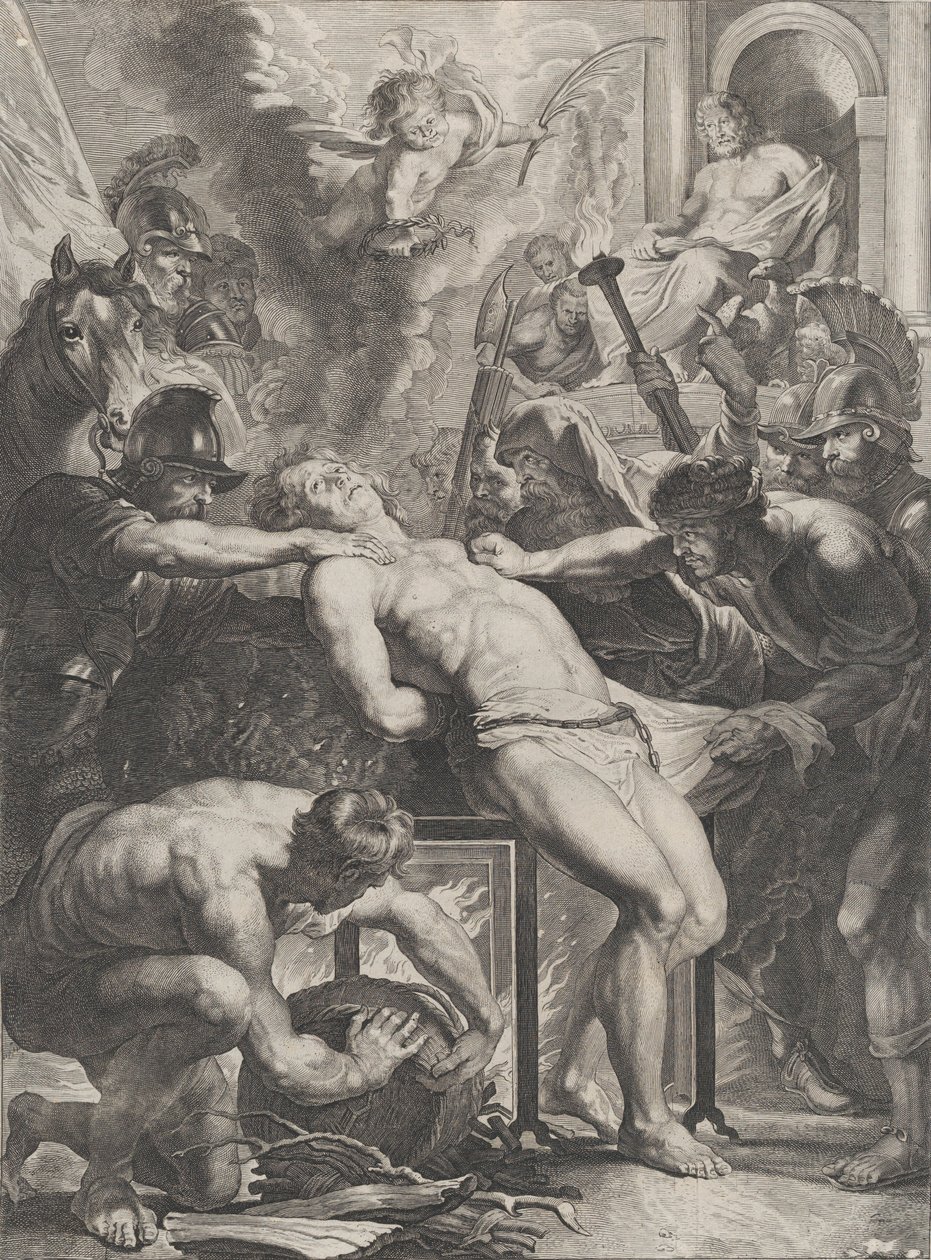 The Martyrium of St Lawrence, ca. 1640-70. af Cornelis Meyssens.