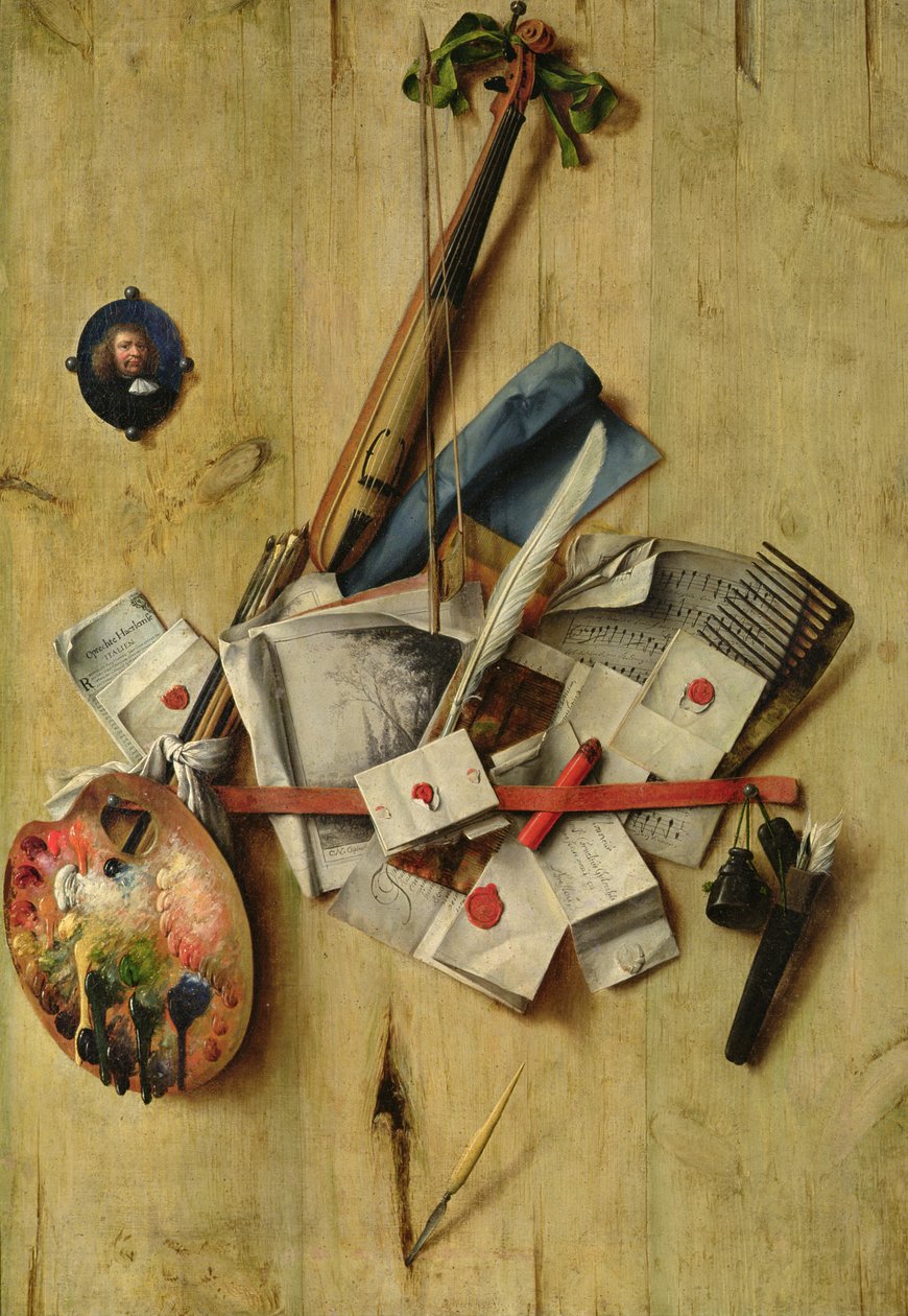 Stilleben, 1675 af Cornelis Norbertus Gysbrechts
