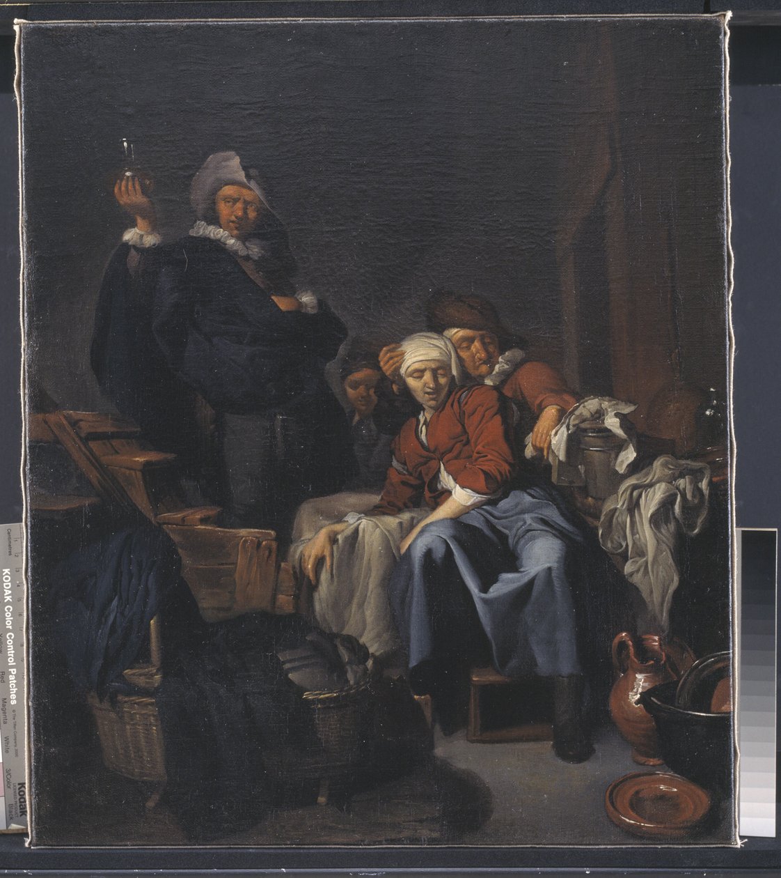 En syg Bondekone af Cornelis Pietersz Bega