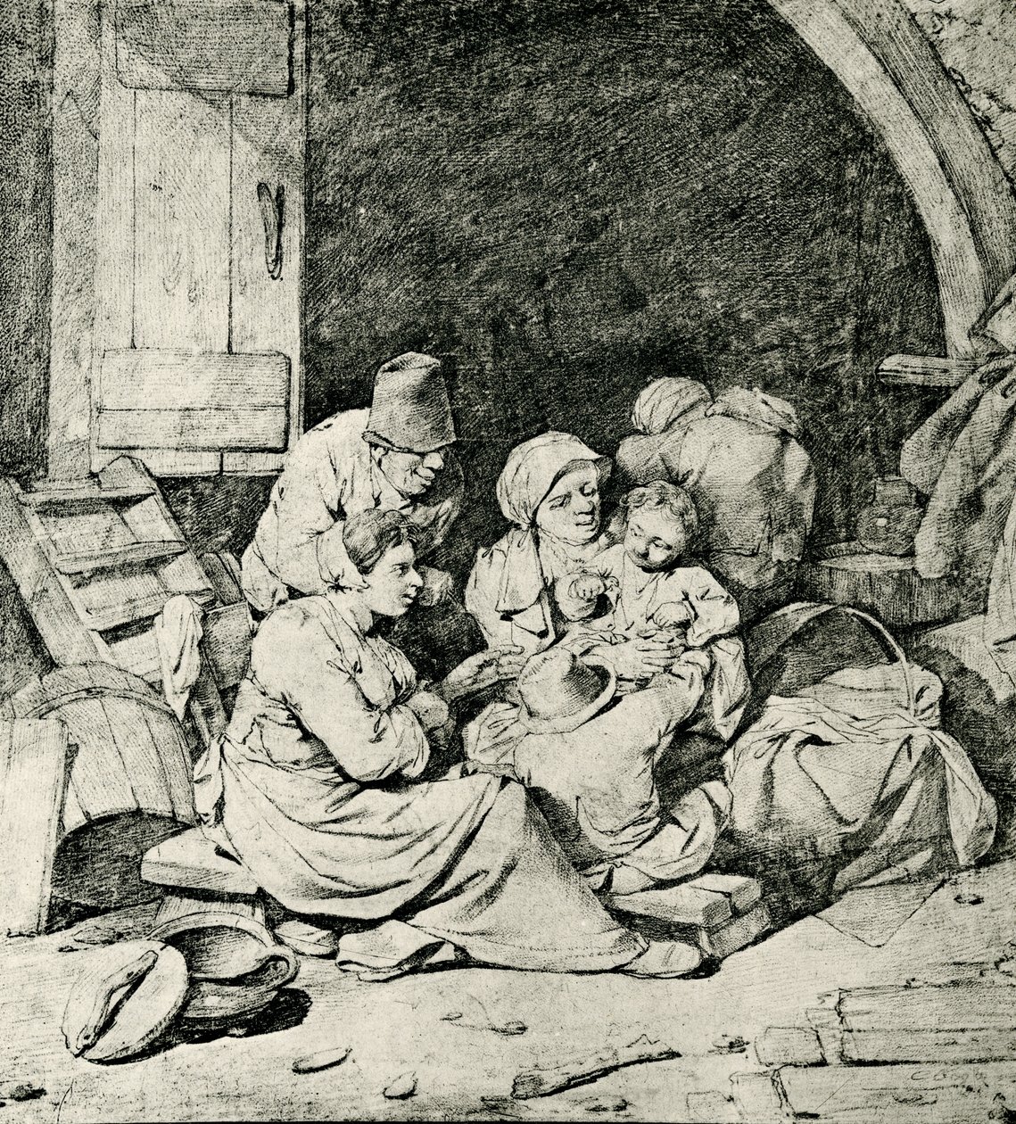 Hollandsk landmandsfamilie af Cornelis Pietersz Bega