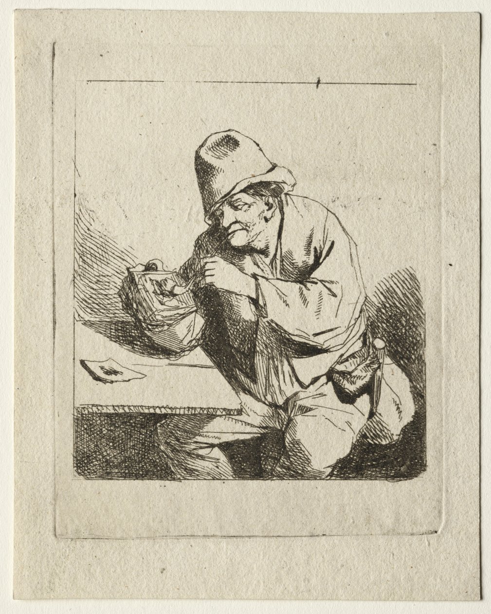 Bonde tænder sin Pibe af Cornelis Pietersz Bega