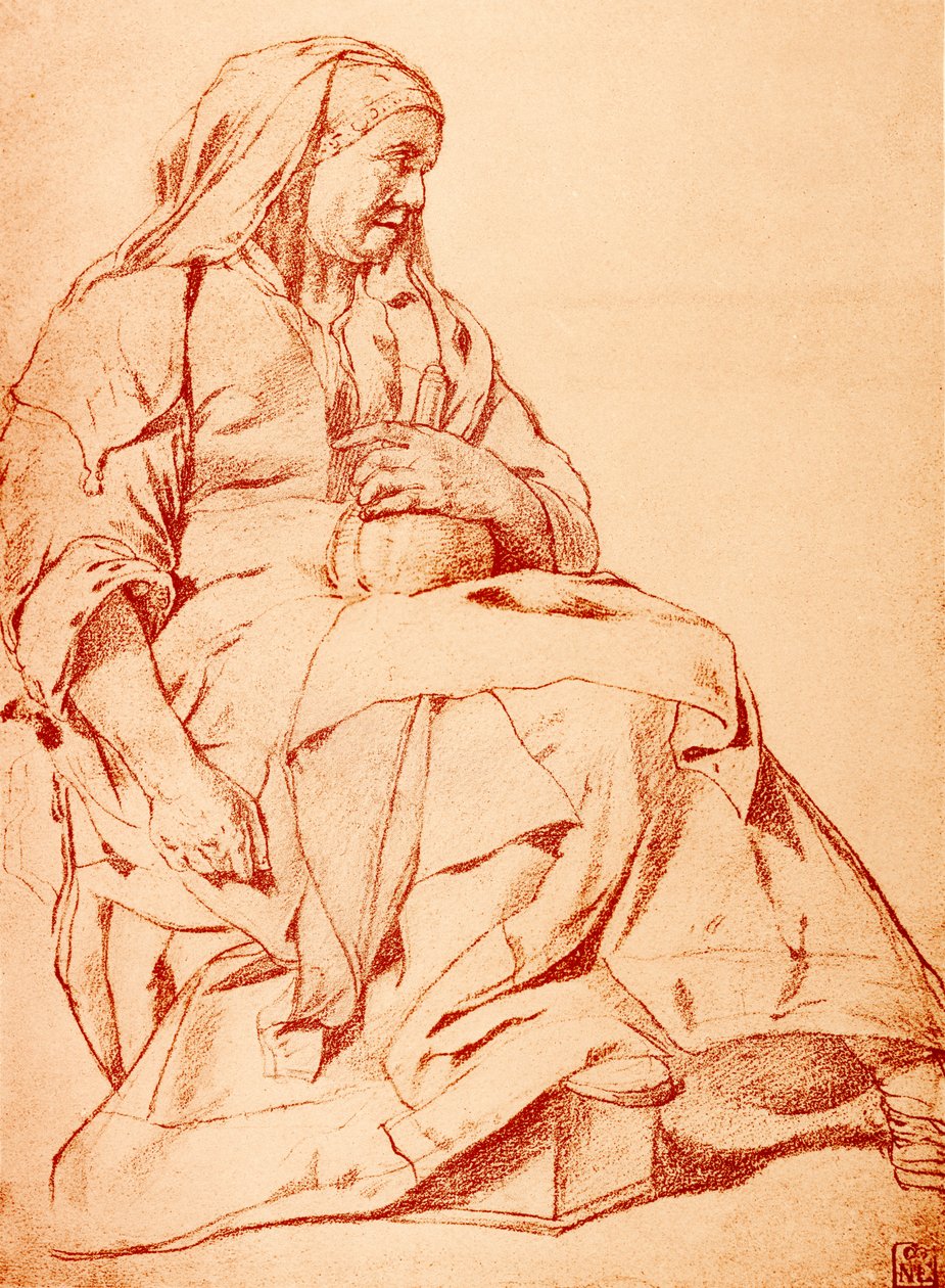 Den syge kvinde med en urinflaske af Cornelis Pietersz Bega