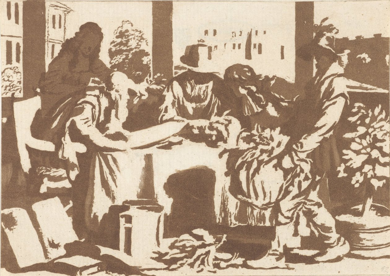 botaniker af Cornelis Ploos van Amstel (signed by artist)