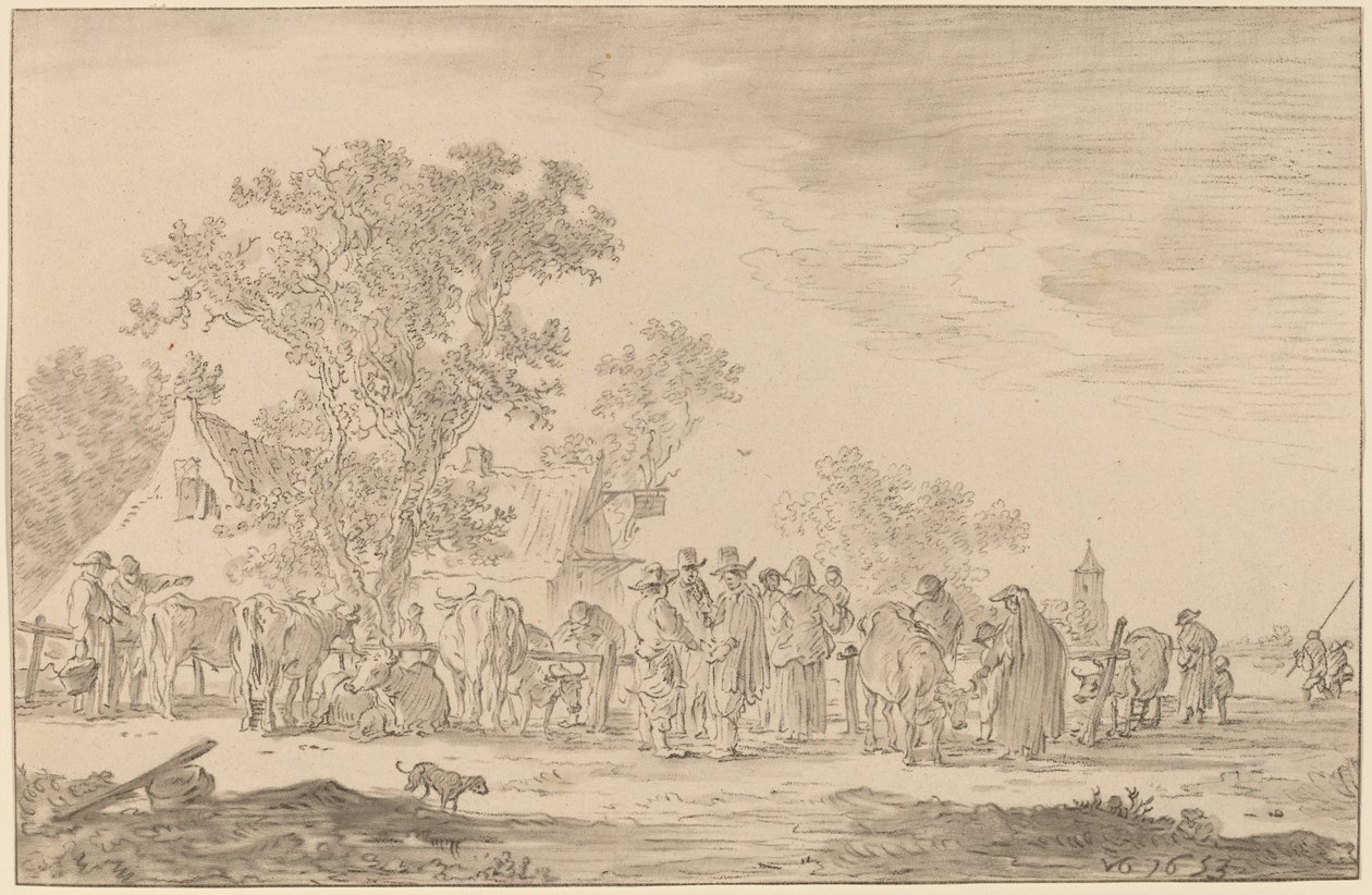 Kvægmarked, 1767. af Cornelis Ploos van Amstel
