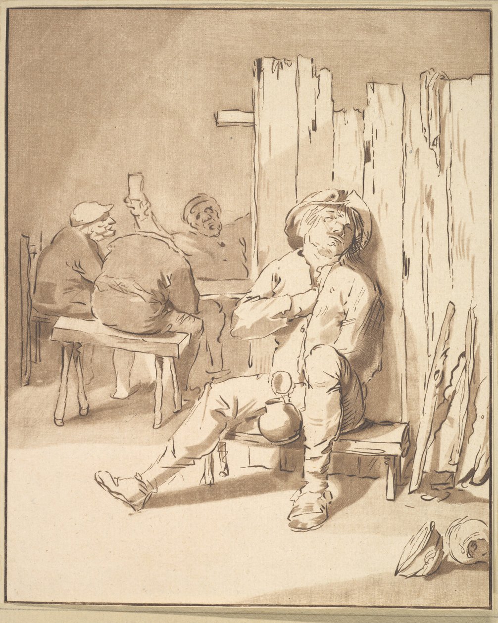 Beruset Bonde i en Kro, 1775. af Cornelis Ploos van Amstel