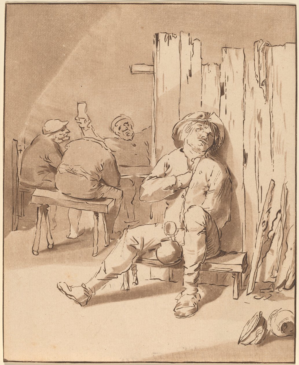 Beruset Bonde på en Kro af Cornelis Ploos van Amstel