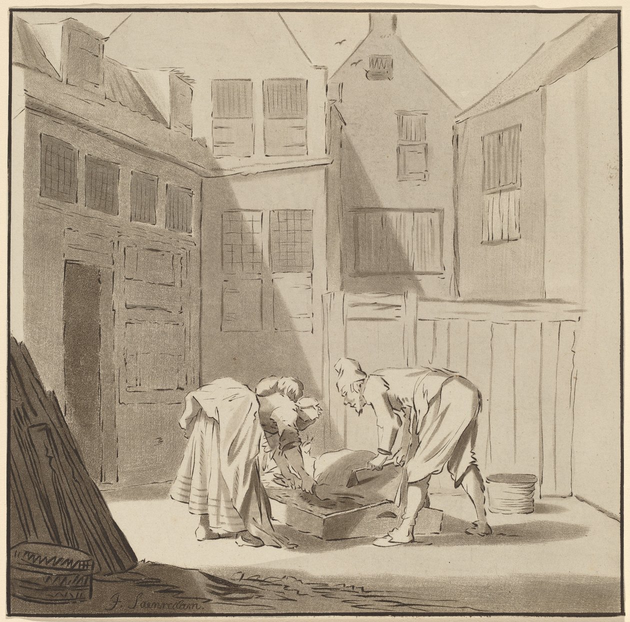 Svineslagtere af Cornelis Ploos van Amstel