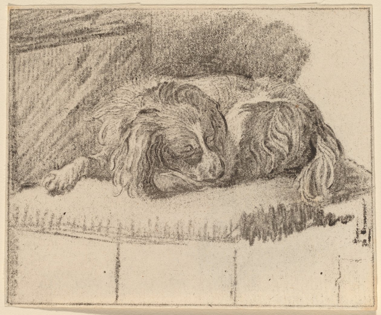 Liggende hund af Cornelis Ploos van Amstel