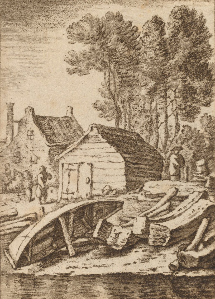 Skibsværft, 1761, udgivet 1765. af Cornelis Ploos van Amstel