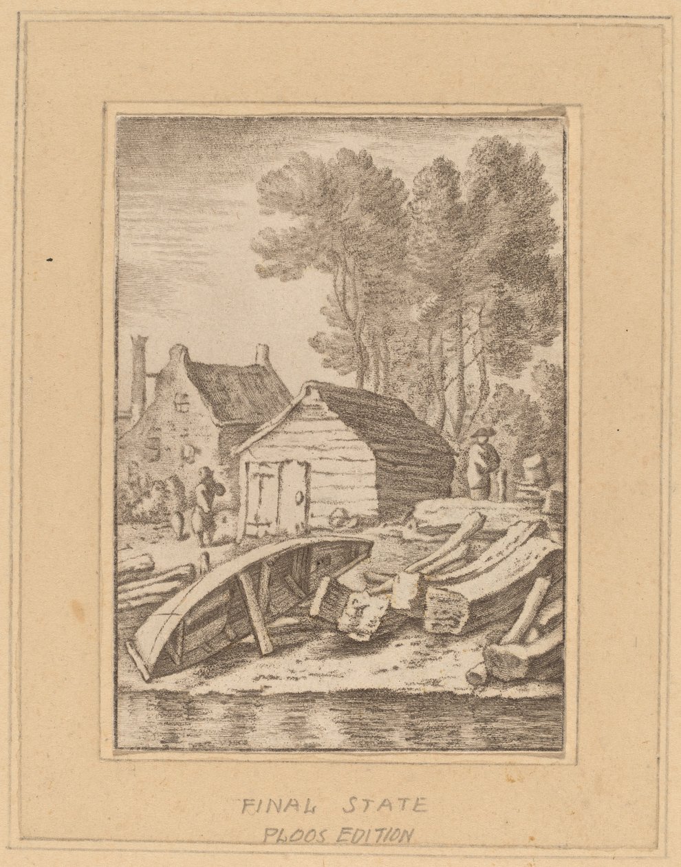 Skibsværft, 1761, udgivet 1765. af Cornelis Ploos van Amstel