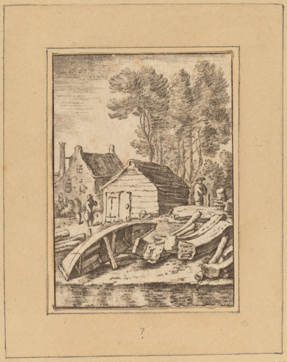 Skibsværft, 1761, udgivet 1765. af Cornelis Ploos van Amstel