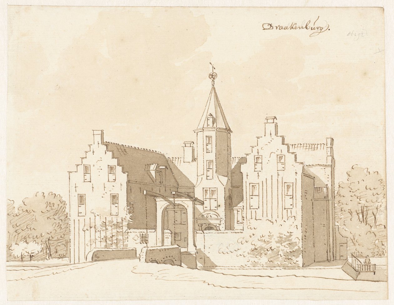 Slot Drakenburg ved Baarn af Cornelis Pronk (possibly)