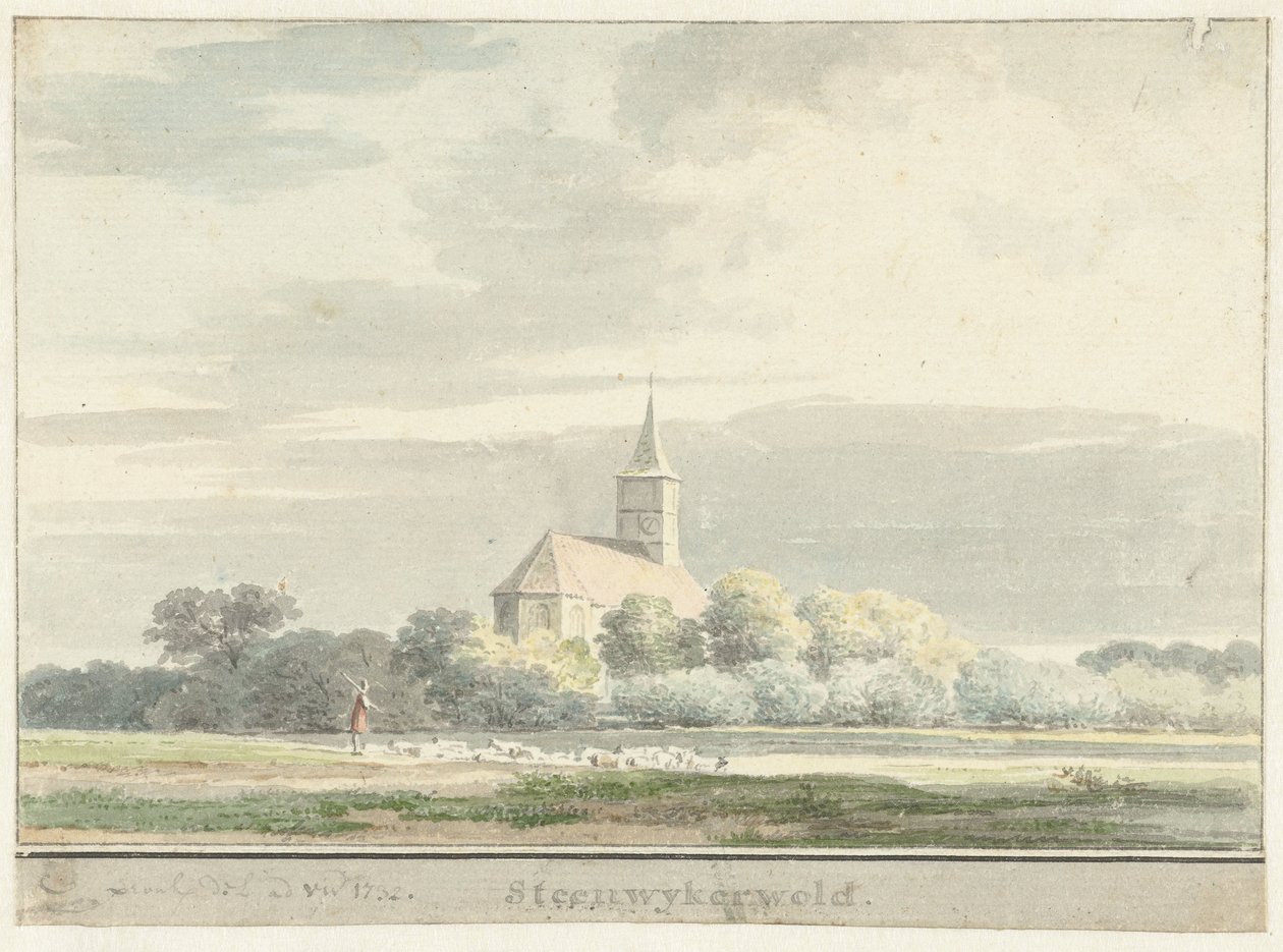 Udsigt over Steenwijkerwold af Cornelis Pronk