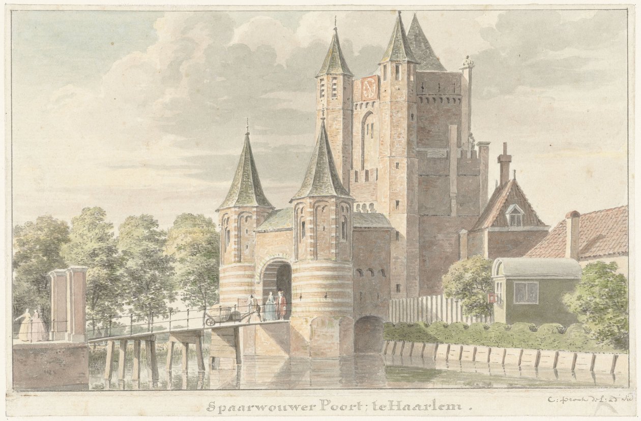 Spaarnwouder gate i Haarlem af Cornelis Pronk