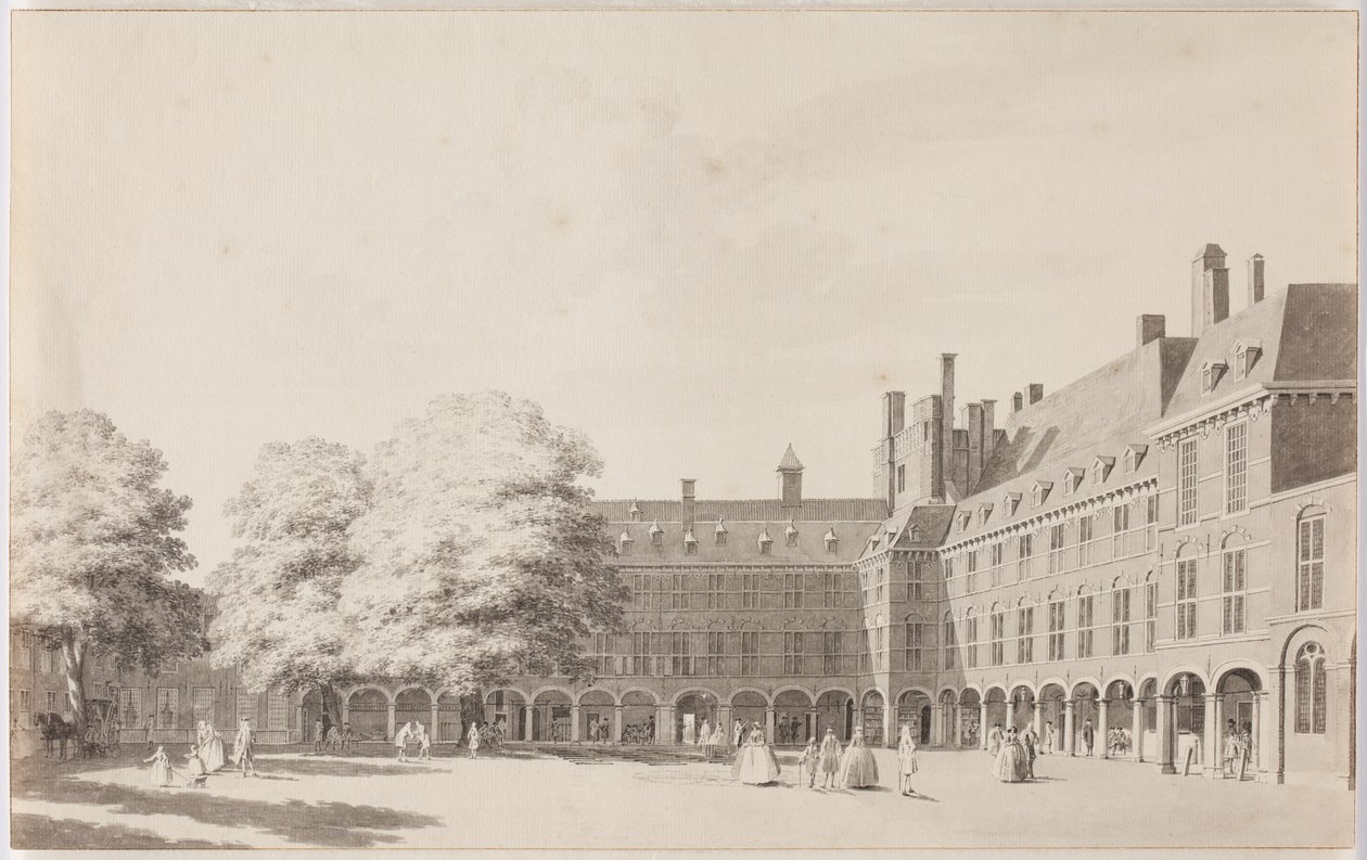 Binnenhof i Haag af Cornelis Pronk