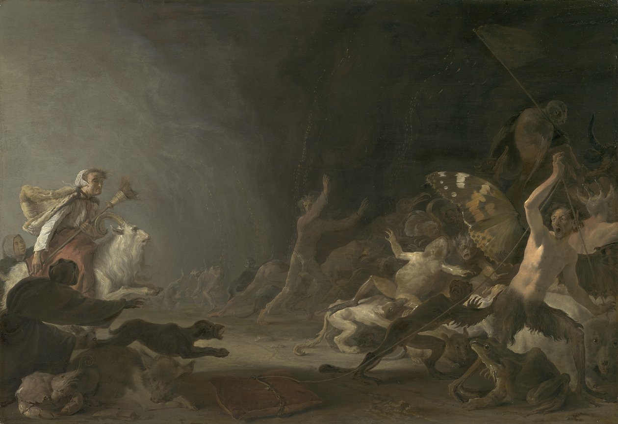 A Witches" sabbat, ca. 1650 af Cornelis Saftleven