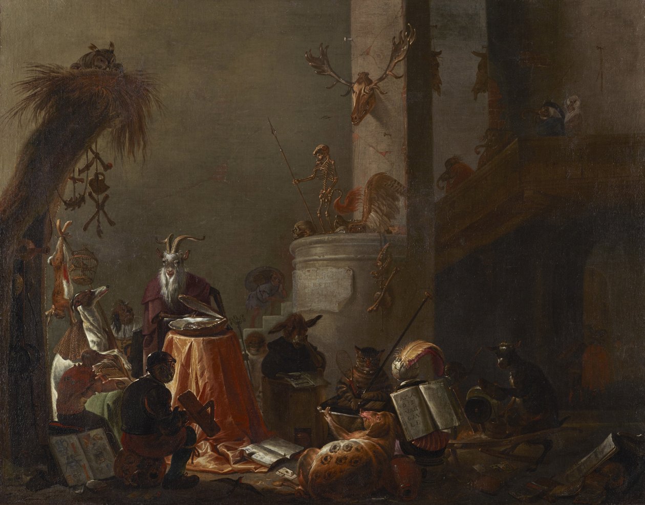 Dyrehøjskolen af Cornelis Saftleven