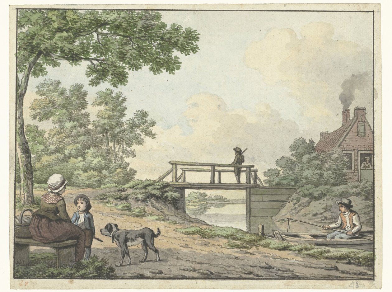liggende hund af Cornelis Saftleven