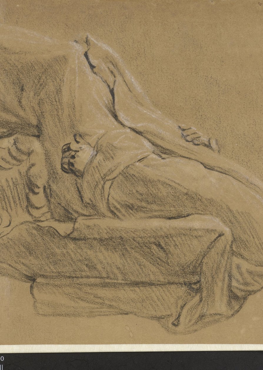 Siddende mand, til venstre af Cornelis Saftleven