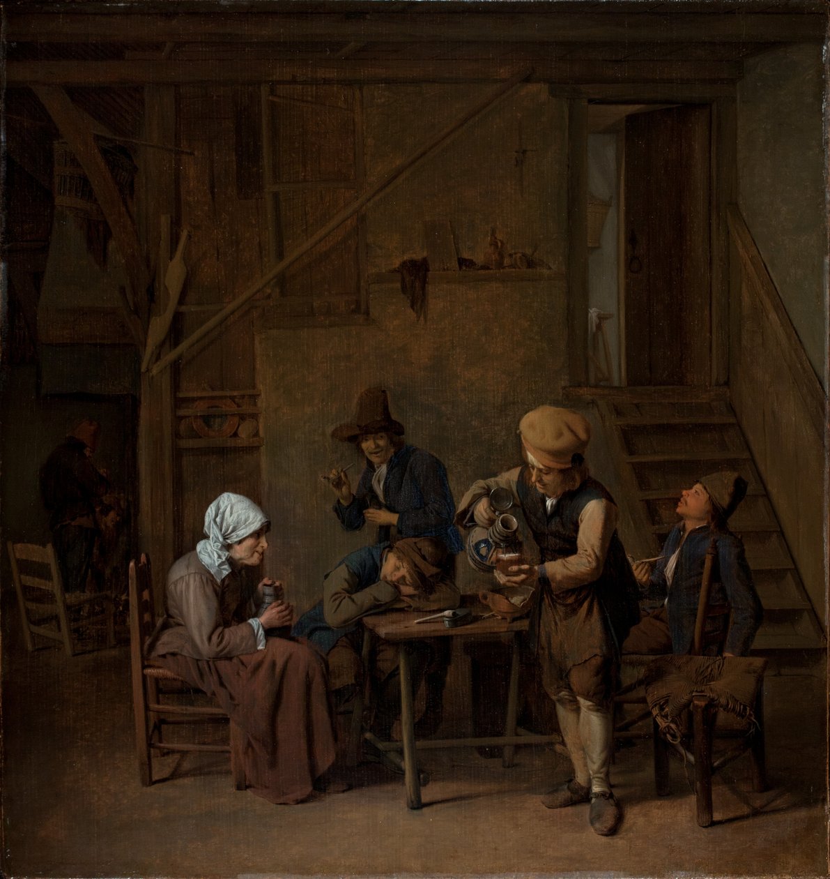 Bønder i et indre af Cornelis Schaeck