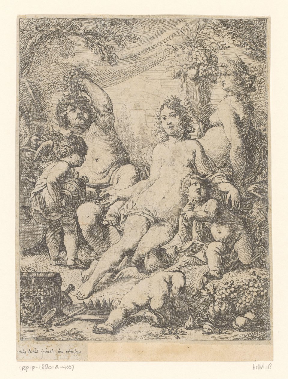 Bacchus, Venus en Ceres af Cornelis Schut (I)