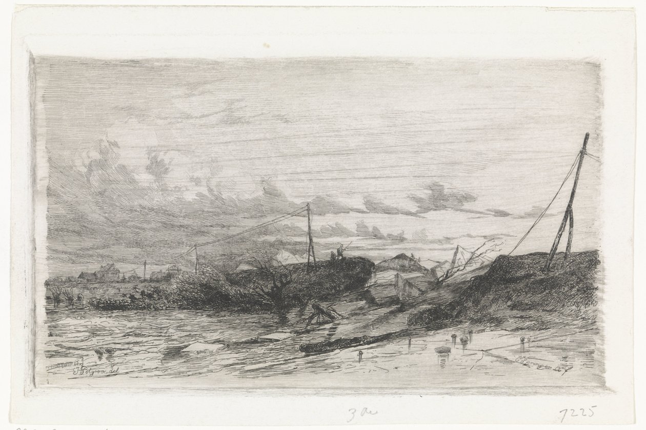 Digebrud i Arnhem, 1855 af Cornelis Springer