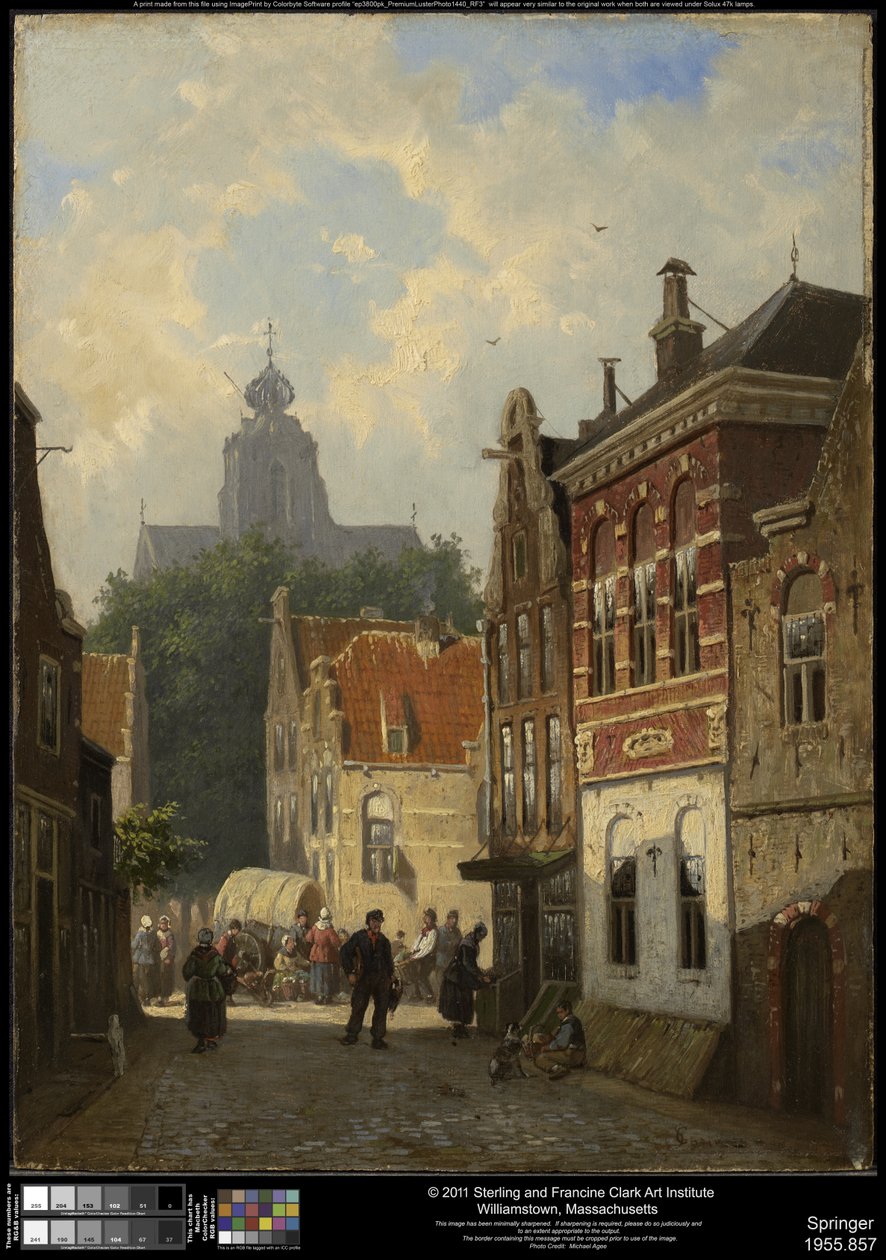 Hollandsk gadebillede af Cornelis Springer