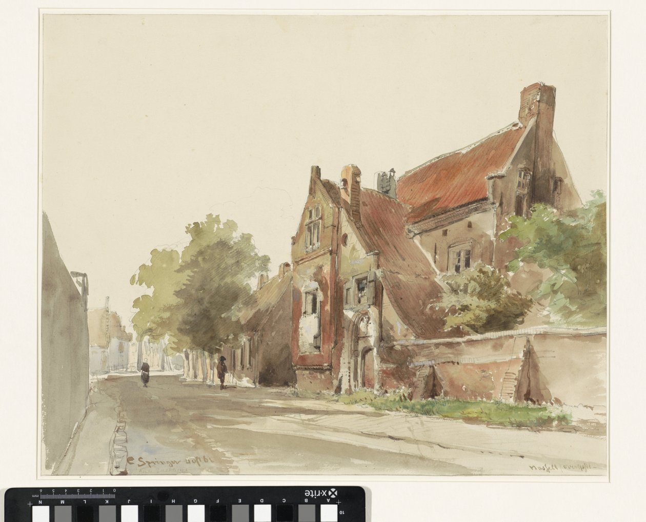 Det gamle pensionat i Hasselt af Cornelis Springer
