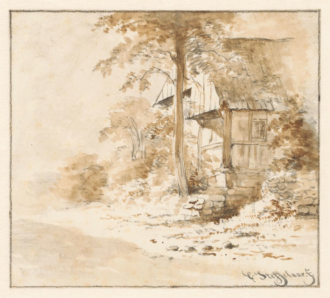 Hus i Bentheim af Cornelis Steffelaar