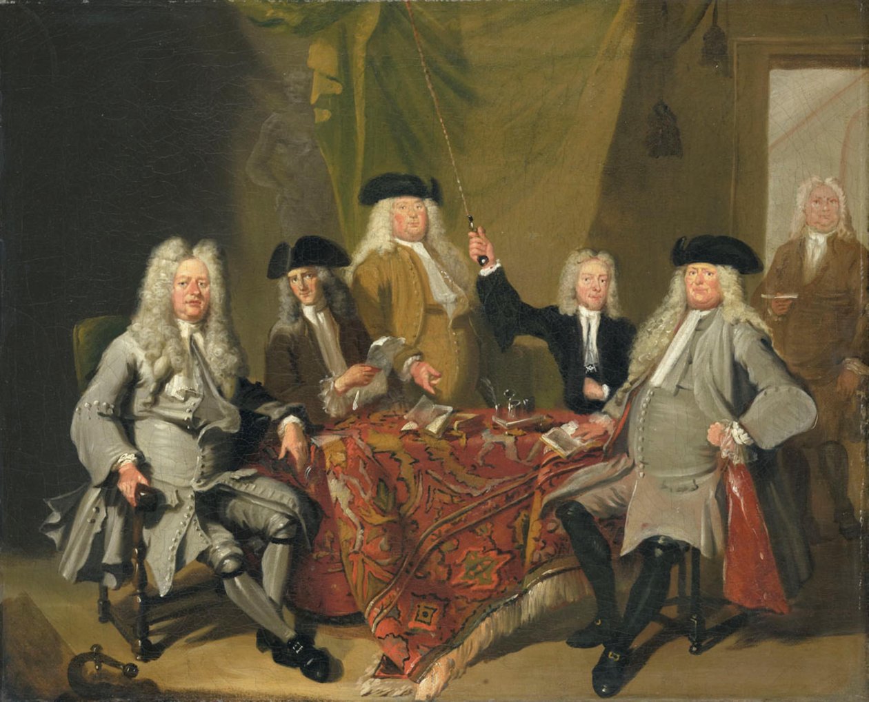 Inspektørerne fra Collegium Medicum af Cornelis Troost