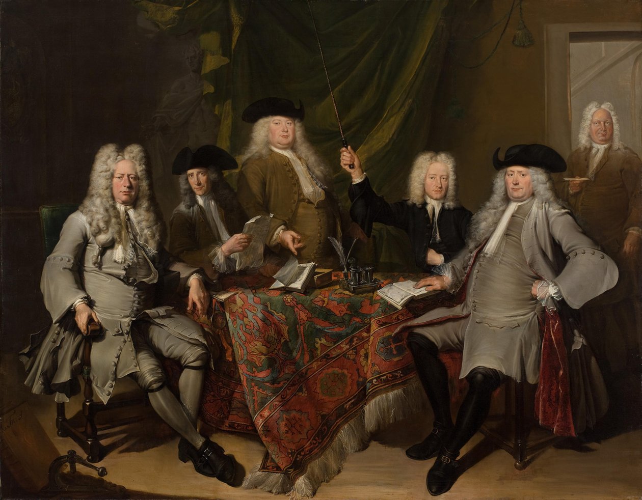 Inspektørerne fra Collegium Medicum af Cornelis Troost