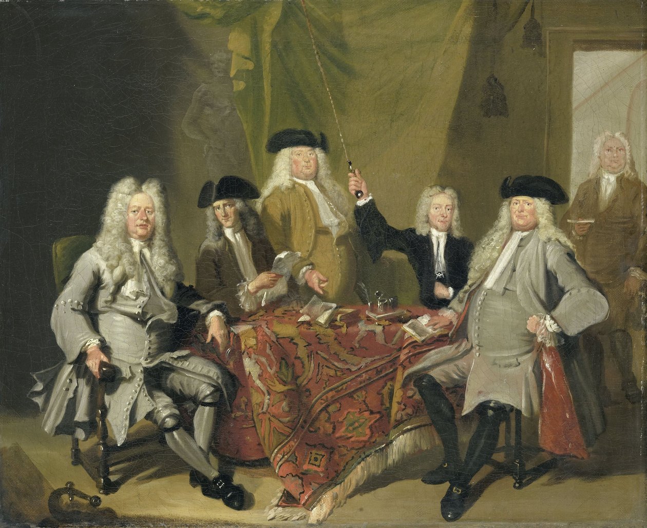 Inspektører for Collegium Medicum i Amsterdam, 1724 af Cornelis Troost