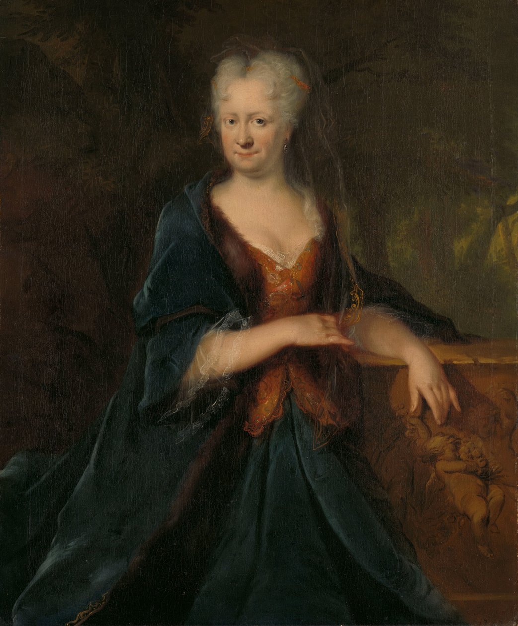 Portræt af Louise Christina Trip, Gerrit Sichtermans hustru af Cornelis Troost