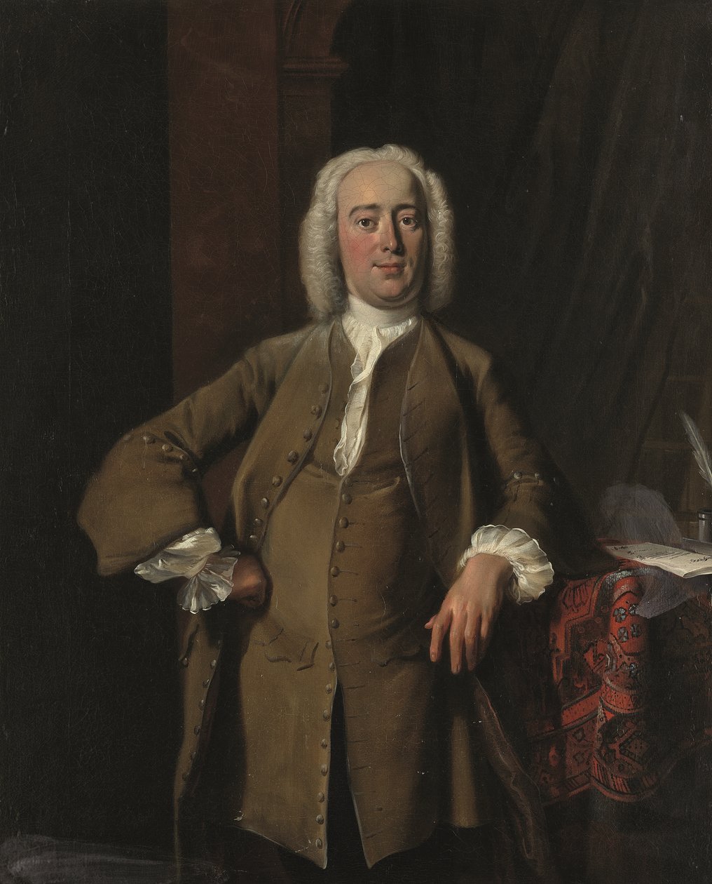 Portræt af en gentleman traditionelt identificeret som Philips Zweerts (1704-1774) af Cornelis Troost
