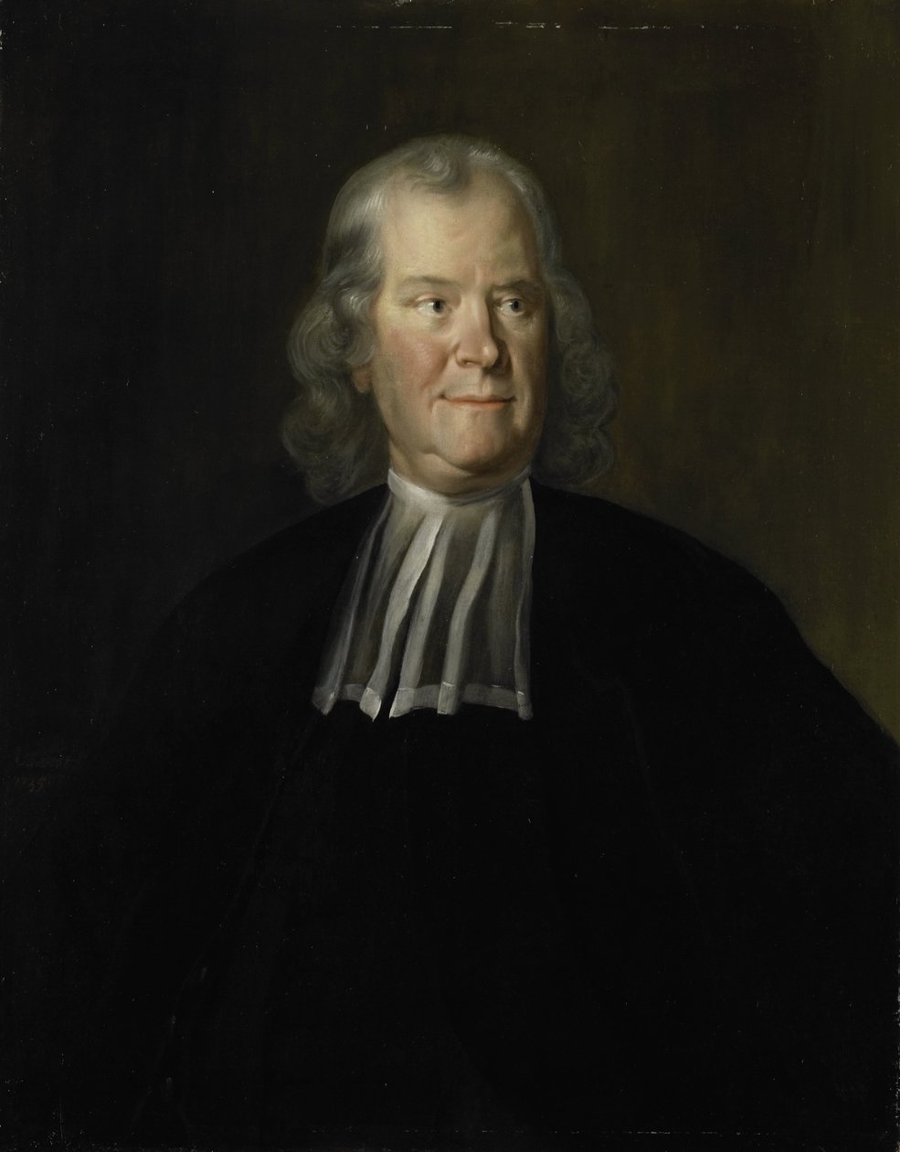 Portræt af lægen Herman Boerhaave, professor ved universitetet i Leiden af Cornelis Troost