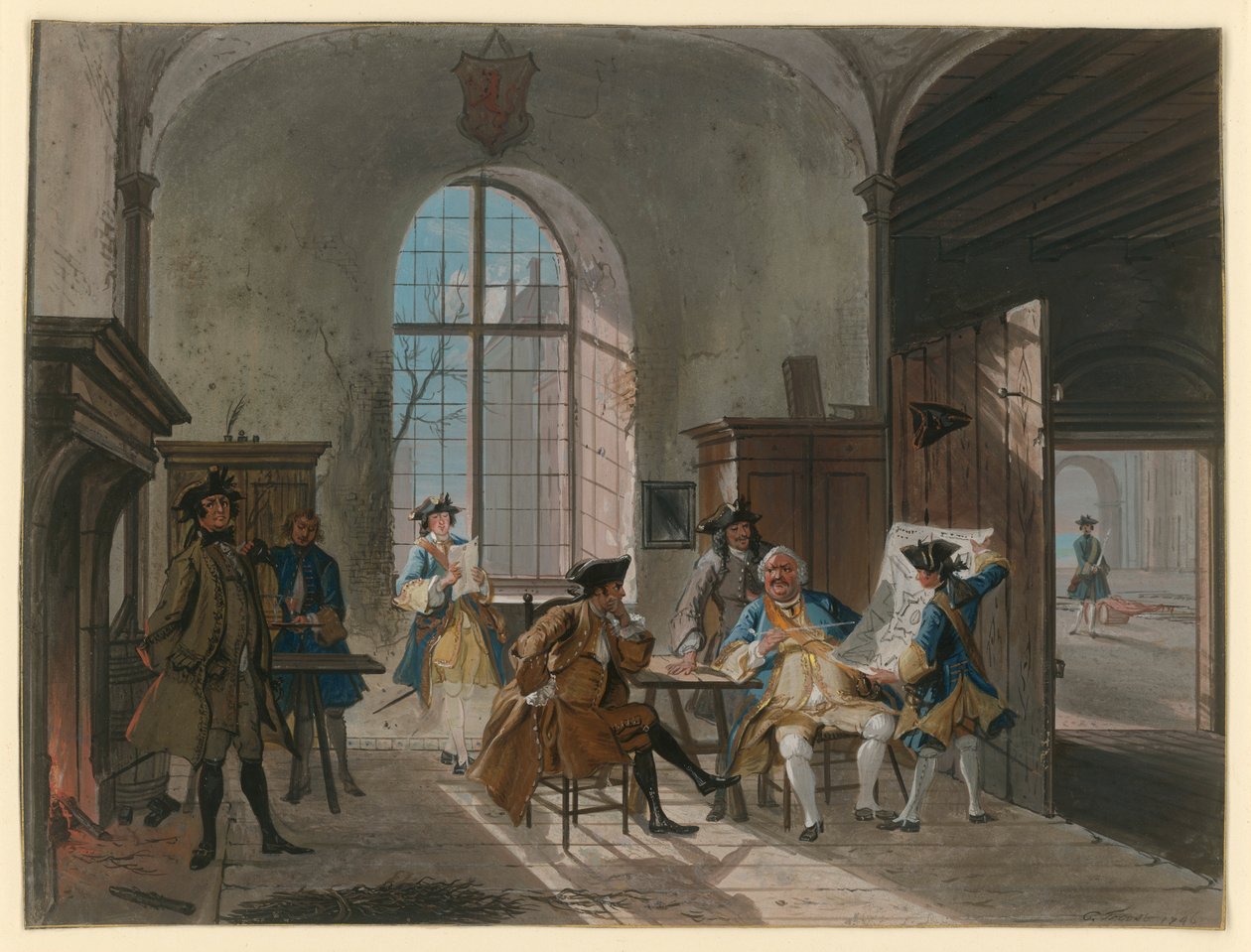 Vagtrum af Cornelis Troost