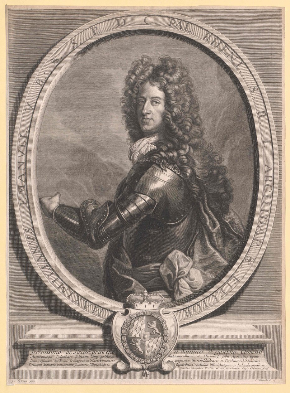 Kurfyrste af Bayern Maximilian II Immanuel (kobberstik) af Cornelis Vermeulen