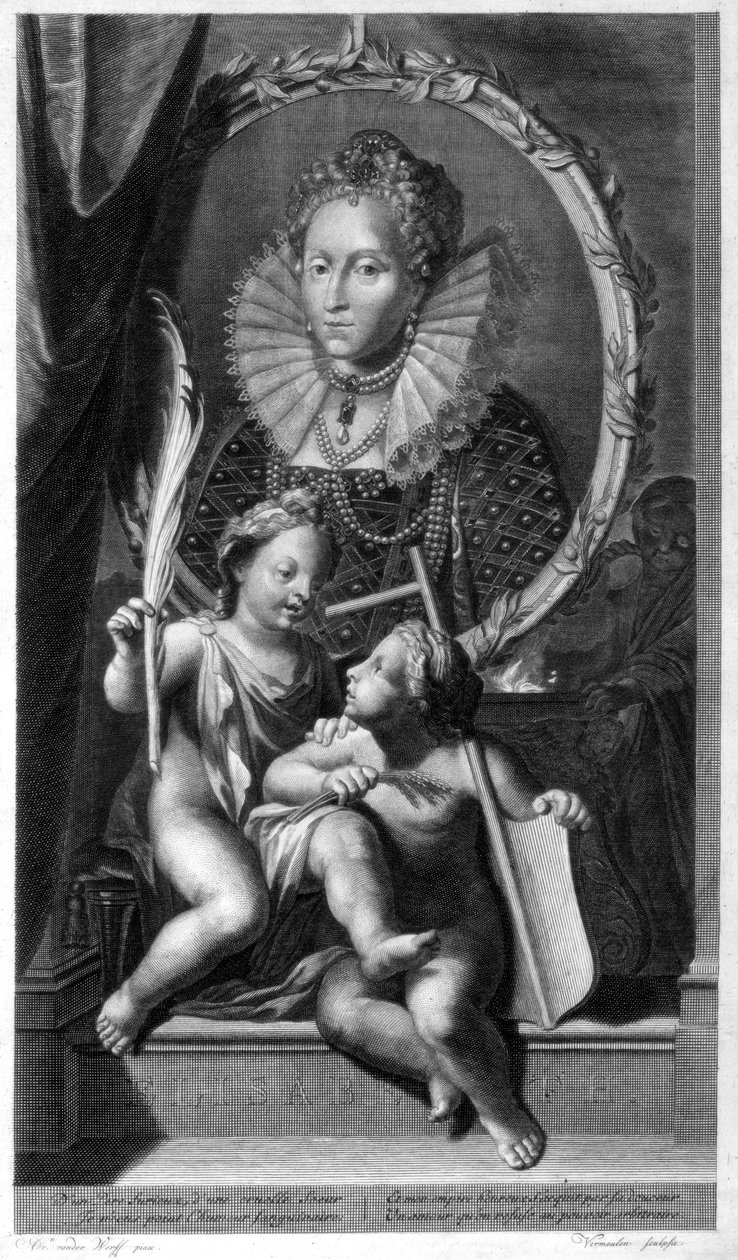 Elizabeth I, dronning af England og Irland. af Cornelis Vermeulen