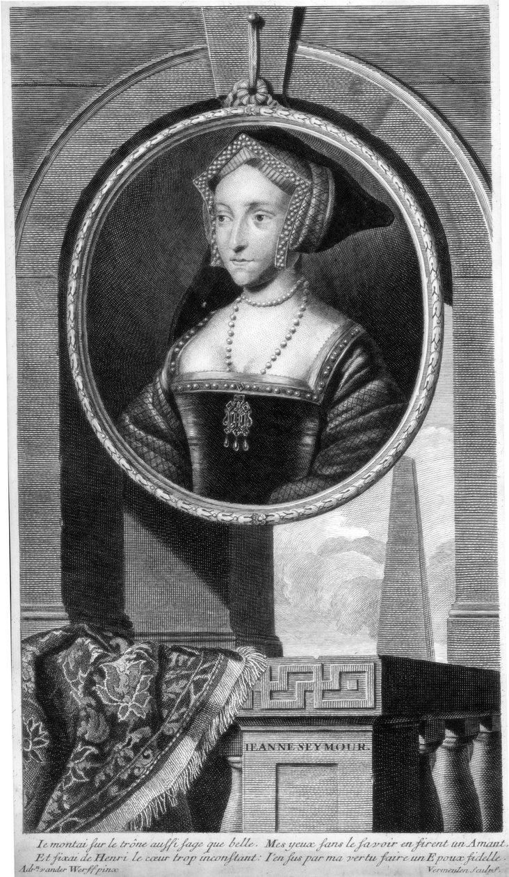 Jane Seymour, Queen Consort of England og tredje hustru til Henry VIII. af Cornelis Vermeulen