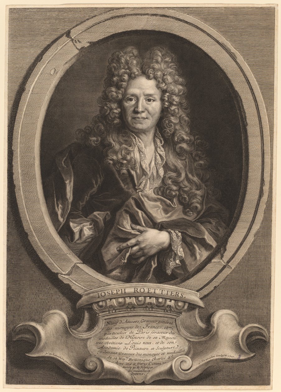 Joseph Rottiers af Cornelis Vermeulen after Nicolas de Largillierre