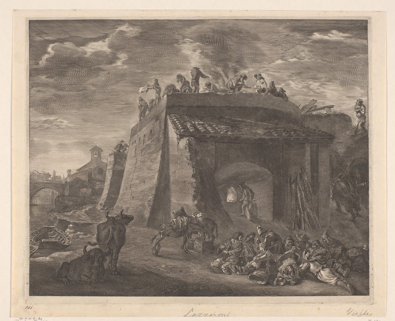 Grote kalkoven Chelations (serietitel) af Cornelis Visscher (II)