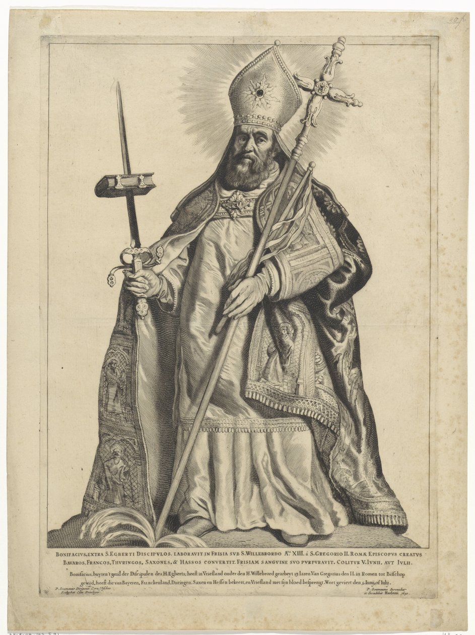 H. Bonifatius Dutch Saints (serietitel) af Cornelis Visscher (II)