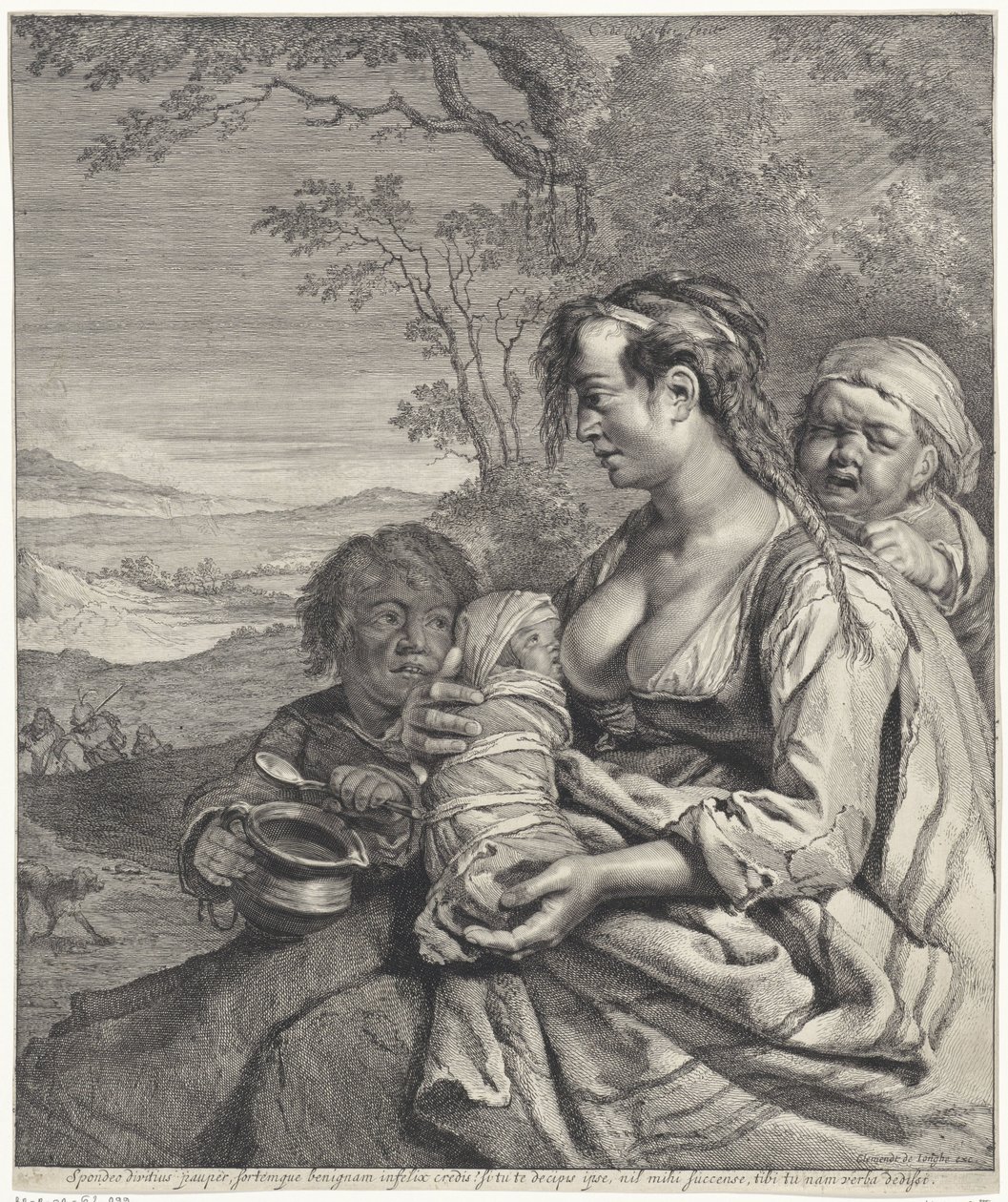 Heidi Jeg lover, at jo rigere desto fattige (...) de ord, jeg gav (titel på objekt) af Cornelis Visscher (II)