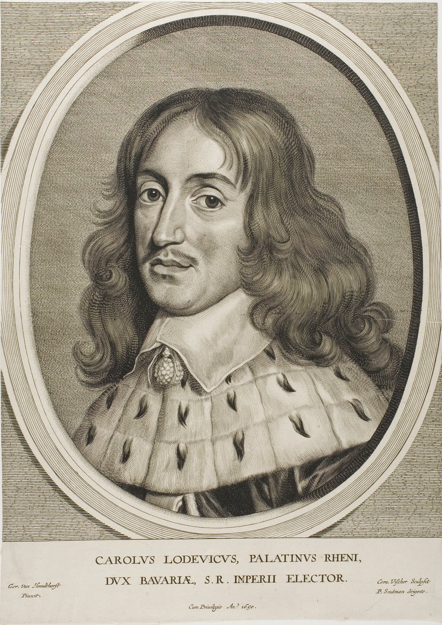 Charles Louis, greve af Palatine, fra Effigies Variae af Cornelis Visscher