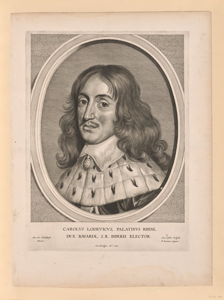 Charles Louis, greve af Palatine, fra Effigies Variae... af Cornelis Visscher