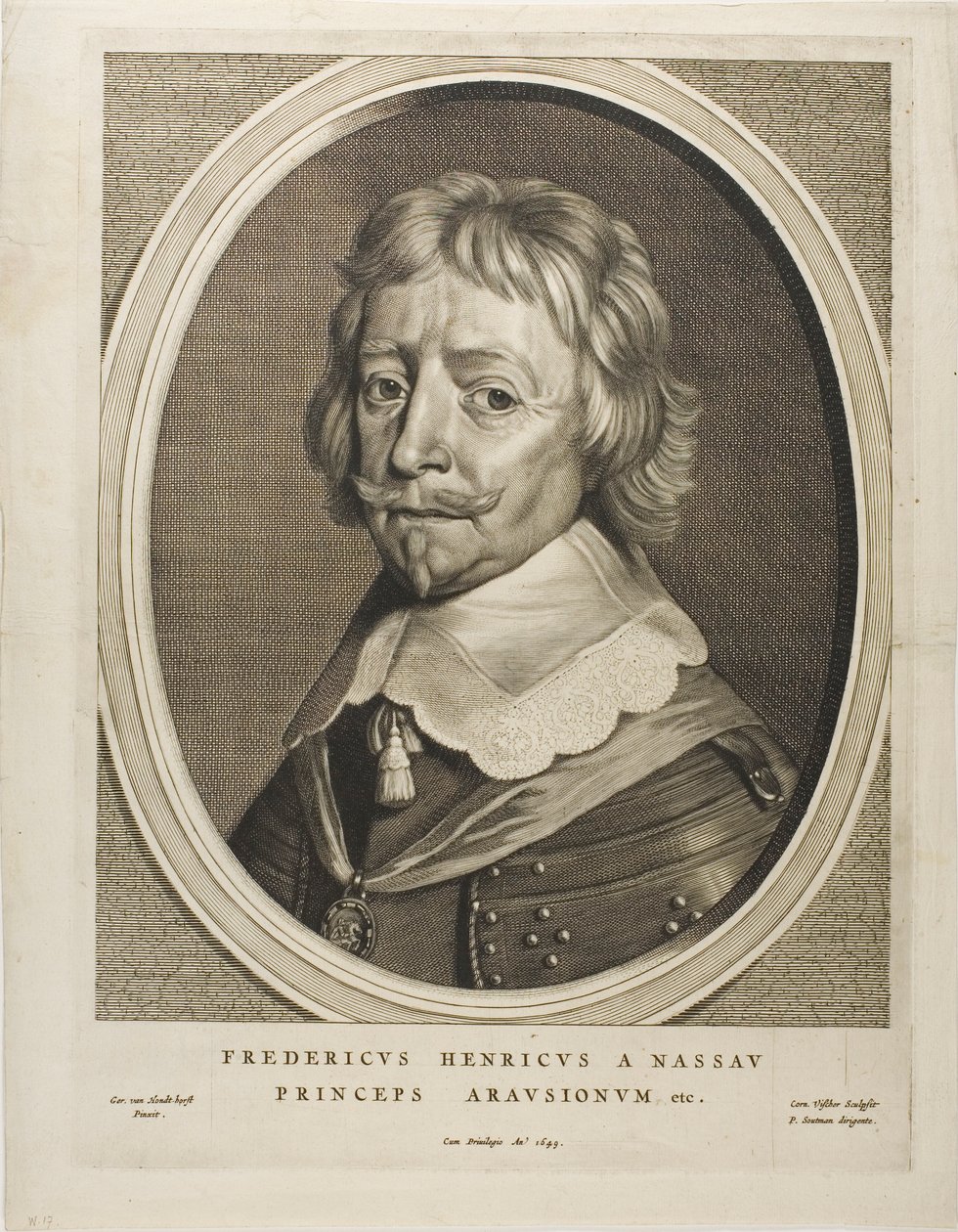 Frederic Henry, prins af Orange, fra Ni portrætter af Cornelis Visscher