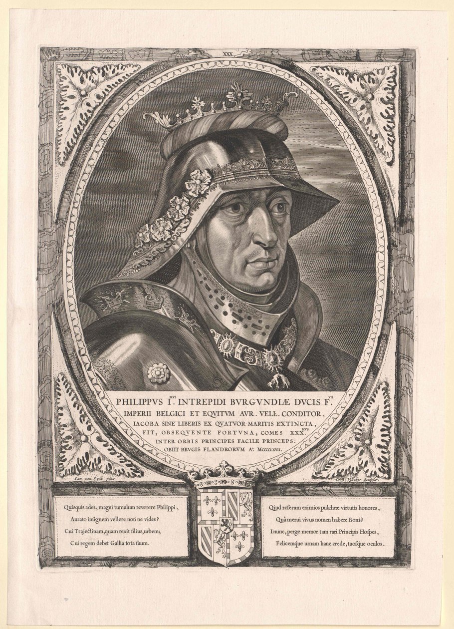 Den hellige romerske kejser Maximilian I (print) af Cornelis Visscher