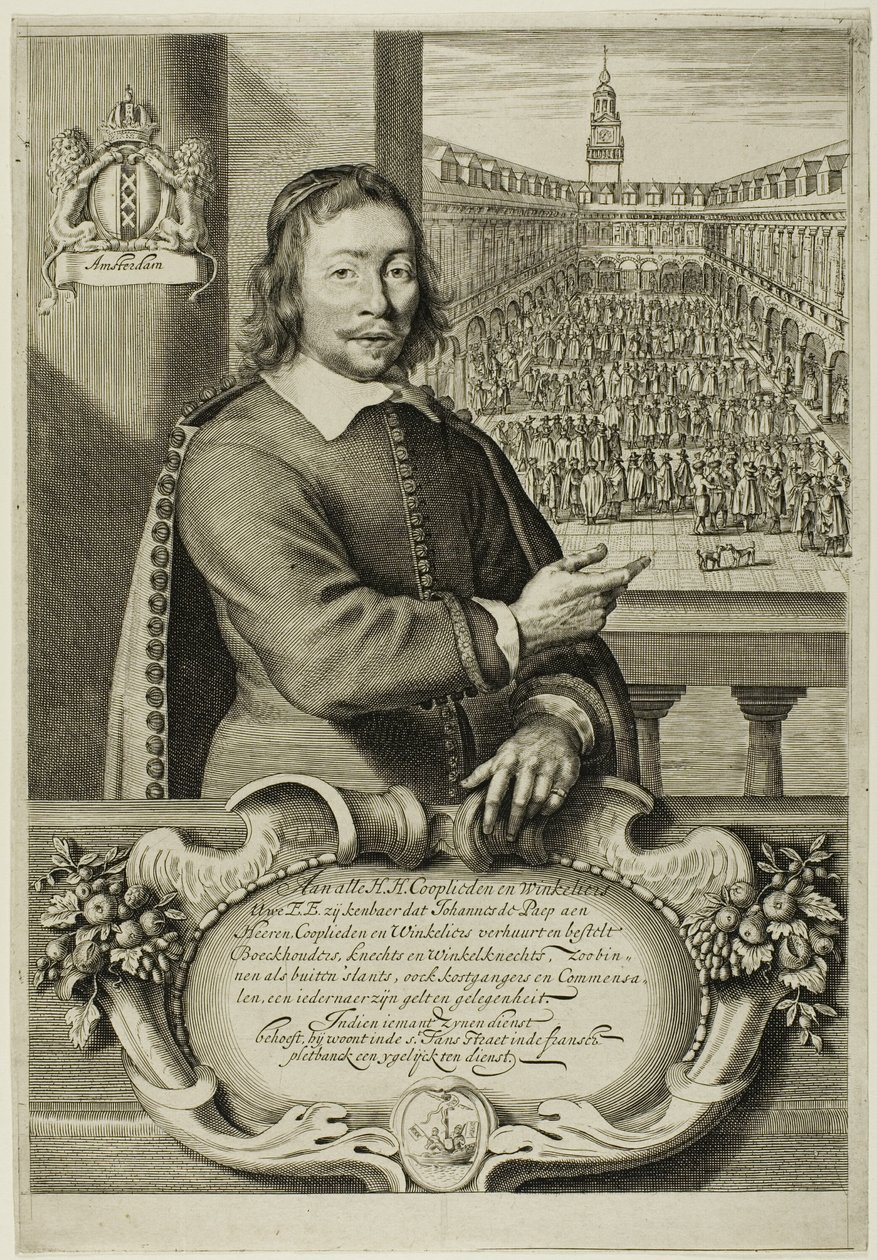 Jan de Paep (økonomichefen) af Cornelis Visscher